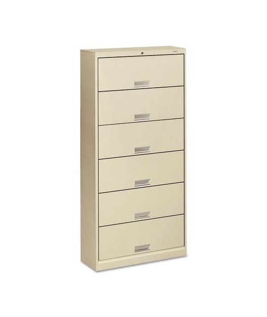 Cabinet de tarjetas de seis cajones HON Brigade 600