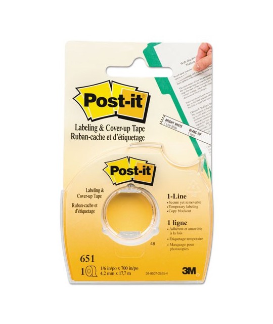 Postit Labeling and CoverUp Tape