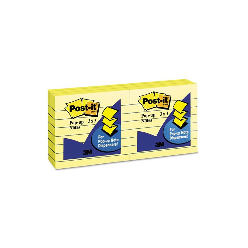 Postit Popup Notes Original Canary Yellow Popup Refill