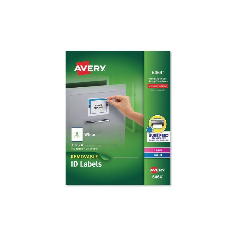 thumbnail image 2 of Avery 05440 Print Or Write Removable Multi-Use Labels, 1-1/2 X 3, White, 150/Pac 2 of 13